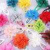 Hair Clips Hair Clips Girl Hair Clips 20pcs Barrettes Flowers Chiffon Hairpin Clips Mixed Color Girls Hair Hair Clips Girl Hair Clips Girl Hair Clips