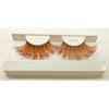Alluring Synthetick Mink Lashes Reusable Strip False Eyelashes Hand-made Cat-Eye, Fun Color Lashes - ORANGE
