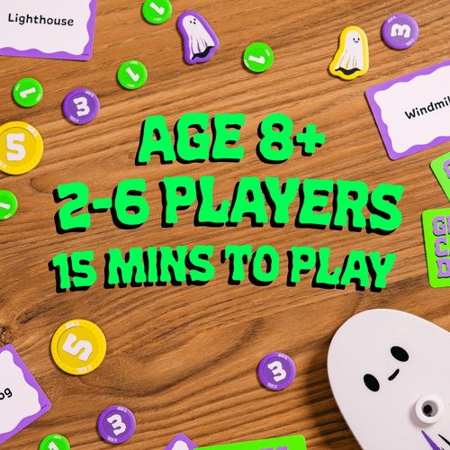 Ghosts Can't Draw: A Fun, Spooky Board Game for Kids and Adults, Perfect for Halloween, Birthday Parties and Family Game Nights