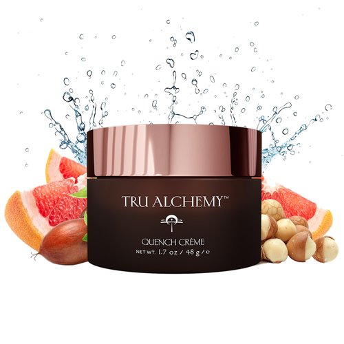 Tru Alchemy Quench Crème Daily Facial Moisturizer | Hyaluronic Acid, Vitamin C, & Bakuchiol (better than Retinol) | Daily Firming Skin Moisturizer Face Cream for Women | 1.7 fl oz/48 g