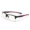 Calabria 6904 Flexie Rectangular Bendable Reading Glasses +2.00 Red Men Women One Power Readers Flexible Eyeglass Soft Case