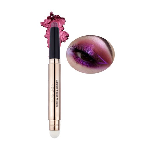 iGuzvaw Cream Eyeshadow Stick,2 IN 1 Eye Shadow Pencil Crayon Makeup with Smudger,Multi-Dimensional Eyes Look,Waterproof Long Lasting Hypoallergenic Eye Shadow Sticks (09# Fuchsia Shimmer)