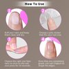 Frinail Fake Nails Press on Short Square Glue on Nails, 24PCS Pink False Nails, Gel Manicure Nails Press ons Glossy Acrylic Stick on Nail Kit with Adhesive Nail Tabs Jelly Glue