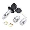 Ignition Switch Lock Cylinder with Pair Front Door Lock Cylinder Compatible with 2003-2006 Chevy Silverado Suburban GMC Sierra Yukon Cadillac Escalade Replace OE# 707835 + 706592 X2 + 598007 X2