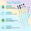 Waspot Pimple Patches for Face, Cute Star Zit Covers, Stars Hydrocolloid Acne Patch, Colorful Stickers with Tea Tree, Salicylic Acid & Cica Oil (10mm&12mm) 420 Count