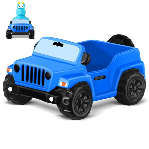 Jeep for Rubber Ducks, 3.5 Inch Jeep Toy Match Most 2 in Rubber Ducks, Jeep Toy for Jeep Dashboard Decorations Accessory Jeep Duck Collection Valentines Birthday Gifts (Blue)