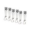 uxcell 6 Pcs Nail Cutter, Metal Finger Nail Cutter Sharp Fingernail Toenail Cutters for Trimming & Grooming, Professional Swing Out Nail Cleaner/File Manicure Beauty Tool, Silver Tone