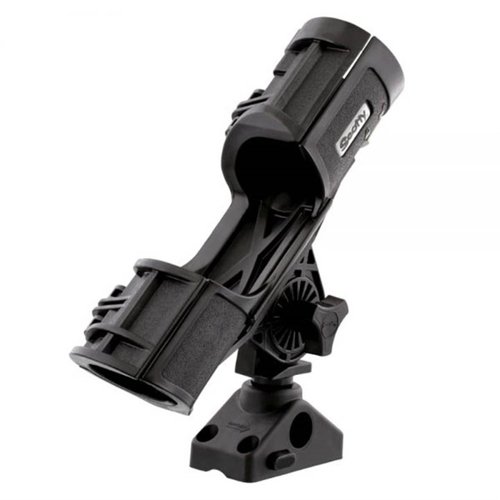 Scotty #400-BK Orca Rod Holder w/ #241L Side Deck Mount,Black, Small