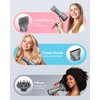 Wavytalk Ionic Hair Blow Dryer with Diffuser for Curly Hair Professional Salon Attachment Diffuser and Concentrator Nozzle for Women Styling Natural