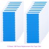 Yamolesuny Hair Extension Tape Tabs Double Sided Adhesive Replacement Extension Tape for Hair Extensions Strong Hold No-Residue 180 Pieces Tape in Extension Replacement Tape 4x0.8cm Blue