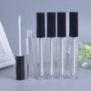 UPSTORE 5Pcs 10ml Empty Plastic Clear lip Gloss Tube Containers Refillable Lip Balm Bottle with Rubber Insert for DIY Makeup Lip Samples Lipstick