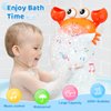 Gigilli Crab Baby Bath Toys, Rechargeable Bath Bubble Machine for Toddlers 6-12 12-18 Months, Bathtub Bubble Maker with Music for Kids Ages 1-3 Boys Girls Birthday Gifts Christmas Stocking Stuffers