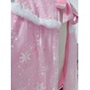 PURFEEL Girls Elsa Cape Kids Warm Hooded Cloak Dress up Princess Cape L 7-10Years