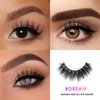 Barbiely 18MM Real Mink Lashes, 3 Pairs Mink Lashes, 3D Cat Eye Lashes, False Eyelashes, Dramatic Round Look, 100% Handmade & Cruelty-Free Fluffy Volume Wispy Lashes (DREAM)