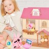 JOINPAYA 18pcs Mini School Supplies Dollhouse: Miniature Model Backpack Laptops Book Paper Ruler Scissors Doll House Accessories Set
