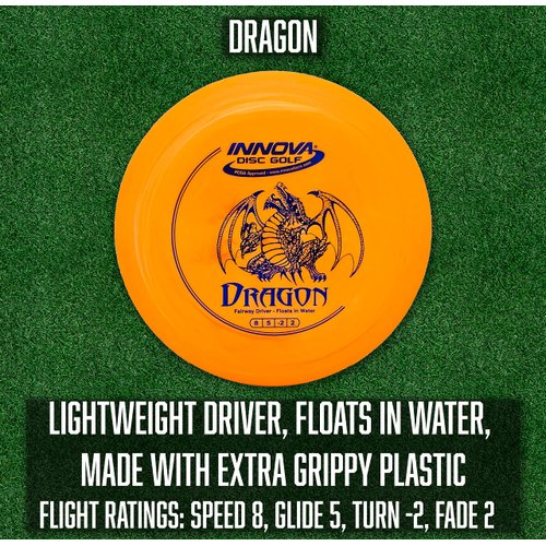 Innova Discs Golf Set 5 Disc Set Includes Disc Golf Driver, Mid-Range,Disc Golf Putter - Innova Star Destroyer, DX Dragon, Disc Golf Discs, Frisbee Golf Discs Set, PDGA Approved Colors Will Vary