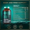 WILD FUEL Vegan Collagen Builder - Biotin, Organic Superfood, Amino Acids Glycine, Lysine, Proline Plant-Based Collagen Booster Supplements - 30 Organic Extract Tablets