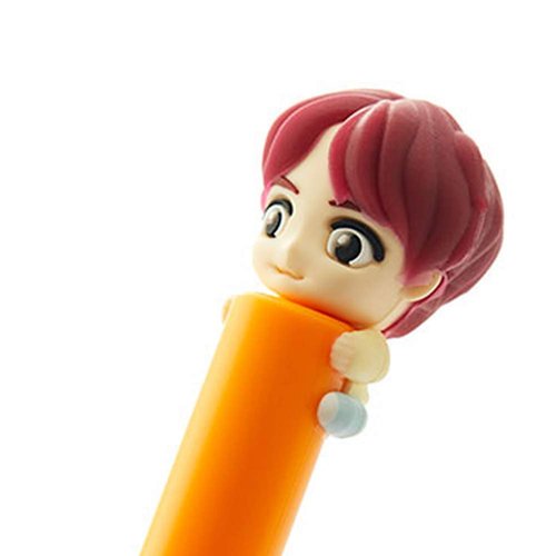 [BTS Official Merchandise] Fans Gift - K-Pop Idols Goods - BTS Character Figure Toothbrush with Convenient Magnetic Holder (Suga)