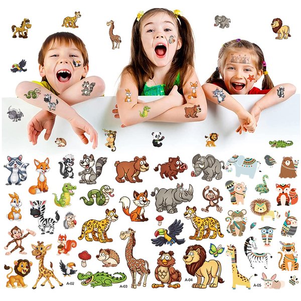 8Pcs（About 120 tattoos） Temporary Tattoos