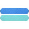 25pcs - PANA Mini Double-Sided Emery Nail File for Manicure, Pedicure, Natural, and Acrylic Nails - Blue/Light Blue (Grit 80/80)