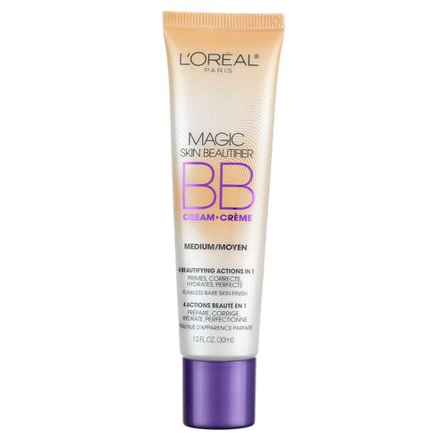 L'Oreal Paris Magic Skin Beautifier BB Cream, Medium [814] 1 oz (Pack of 2)