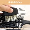 YAFIYGI 1 PCS Hairbrush Cleaner Tool Black Hair Brush Cleaners Quick Cleaning Machine Plus Comb and Rake Easy to Clean Small Hair Brush for Thin and Thick Hair Home and Salon Use