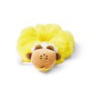 BT21 Dream of Baby SHOOKY Character Scrunchie Elastic Hair Tie Band Accessories for Women and Girls, Yellow/Brown