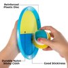 Kids Toys - Outdoor Games, Beach Toys, Toss and Ball Set with 4 Paddles and 3 Balls, Perfect Beach Games Sets Playground Sets for Backyards Easter Gifts for Kids/Adults/Family (Blue+Light Yellow)