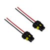 Osilly 9005 9006 9012 HB3 HB4 Female Adapter Wiring Harness Sockets Wire Pigtail Connector for Auto Headlights Fog Lights, Automotive Accessories Replacement, 2 Pack Nylon Waterproof Plugs