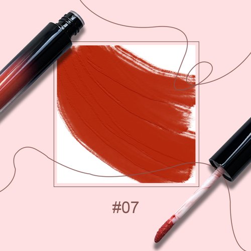 Sunnyvale Liquid Lipstick for Women, Color Stay Long Lasting Warm Brown Matte Lipstick for Latte Makeup, Transferproof & Smudgeproof, 7#