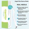 Angel Kiss Derma Roller REAL NEEDLE Advanced Version5 for Face Body Beard - 192 Individual Titanium Micro Needles 0.3mm Microneedling Roller Includes Storage Case