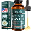 Rosemary Oil for Hair Growth (2oz) with Cold Pressed Castor Oil - Live Fraiche Natural Hair Growth Oil - Rosemary and Castor Oil for Hair Growth -Strengthening Hair Oil for Damaged Hair and Hair Loss