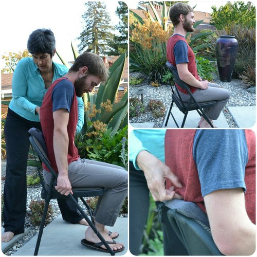 Gokhale Method Stretchsit Cushion Lumbar Support/backrest for Chairs/car Seats - Spinal Traction/Decompression for Relief from Lower Back Pain, Neck Pain, Shoulder Pain, Fibromyalgia