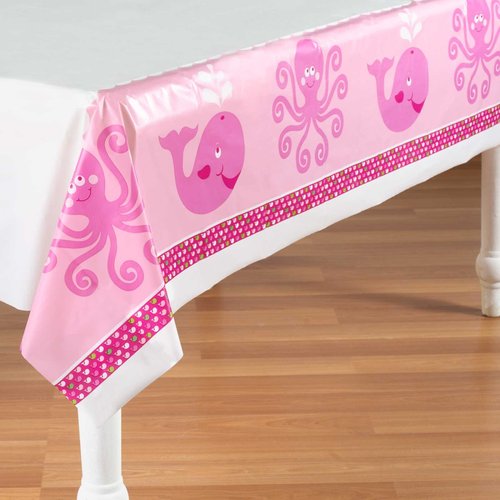 Plastic Table Cover, Ocean Preppy Girl