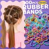 YGDZ Hair Accessories for Girls, Hair Ties for Little Girls, Elastic Baby Hair Ties, Rubber Bands for Hair, Bow Hair Clips, Kids Hair Ties, Small Hair Bands for Thin Hair, Toddler Hair Accessories