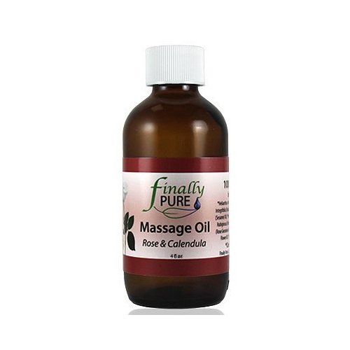 Finally Pure - Massage & Body Oil, Rose & Calendula 4 oz