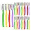 Clypolly Hard & Firm Toothbrush Stiff Bristle Brush for Smokers Oral Care Teeth Whitening Cleaning for Adult Travel Pack of 24