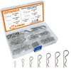 ISPINNER 100pcs 304 Stainless Steel Cotter Pins Assortment Kit, 7 Sizes R Clips for Hitch Pin Lock Systems