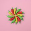 KUNFOWL 18 Pack Mini Chilli Erasers for Kids, 3D Puzzle Erasers for Boys and Girls, Fun Erasers for School Supplies Prize Gifts Party Favors (Chilli)