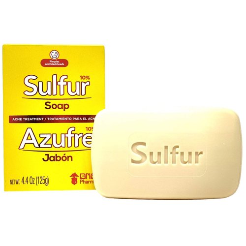 Sulfur Acne Treatment Soap with Lanolin 4.40 Oz Bar