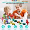 Number Bots Toys for Kids, Number Blocks Toys 10 in 1 DIY 12.3Inch Alphabet Transformering, Toddlers Education Math Autism STEM Toys, Carnival Prizes Christmas Halloween Birthday Gifts for Boys 3 4 5