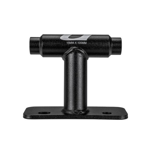 KUAT Dirtbag Bike Storage & Transportation Rack | Durable Steel Compact Direct Bolt-On Secure Bicycle Hauling Mount for Truck Beds Trailers Cargo Carriers | Black, 15mm x 100mm - Thru-Axle