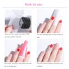 Nail Polish Remover Clips, 100 Pcs Acrylic Nail Clips Caps for Remover Cleaner Clip Caps Tool IRCHLYN (10 Colors)