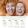 Ciella Ciella 4pcs Clay Mask for Face,Dead Sea Mud Mask,Mud Masks for Face,Pore Cleansing Mask,Facial Masks for Women Skin Care,Green Tea Face Mask,Tumeric Face Mask,Rose Face Mask(16.93oz)