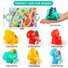 ALASOU 7 PCS Dinosaur Fantastic Creatures Toys with Playmat/Storage Bag|Baby Car Toys for 1 Year Old Boy Birthday Gift|1st Birthday Gifts for 6 12 18 Months|Stocking Stuffers for Toddler 1-3