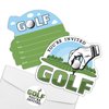 REWIDPARTY Golf Party Invitations with Envelopes & Stickers（Set of 15） Golf Game Shaped Fill-in Invitations Golf Birthday Invite Cards Golf Birthday or Retirement Party Supplies for Teens Adults
