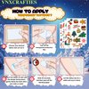 Christmas Temporary Tattoos Party Favors Supplies Santa Claus Xmas Festival Gift Idea For Holiday Kids Boy Girl Child Decorations Décor Halloween New Year Navidad Año Nuevo
