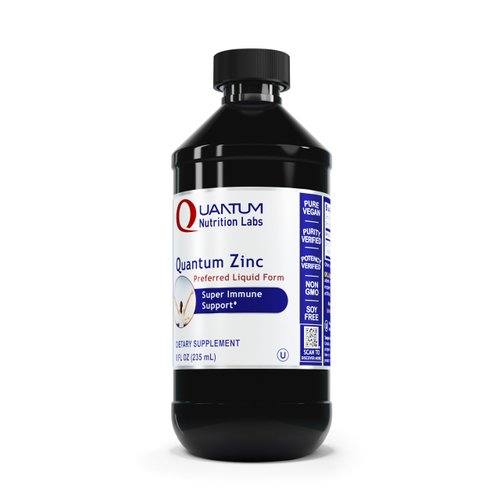 QNL Quantum Zinc - Liquid Zinc Drops for Immune Support - Daily Mineral Supplement - Liquid Zinc Supplement for Adults - Immune Support Supplement - 8 fl oz