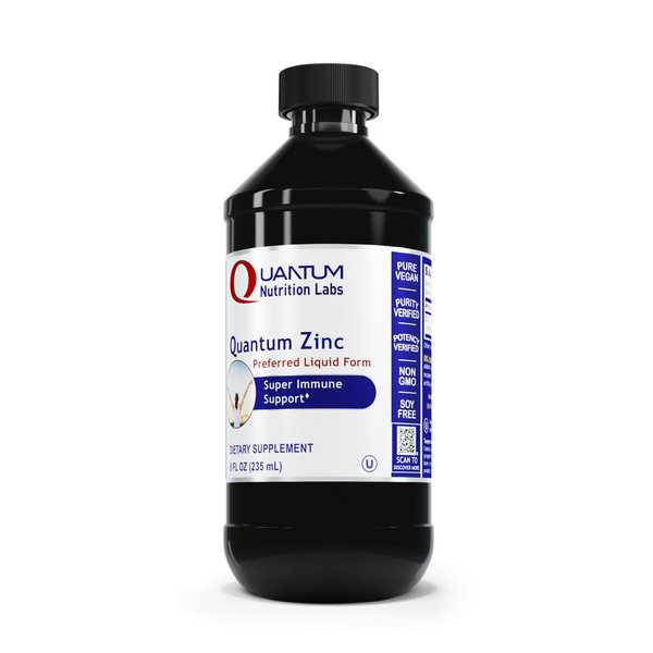 QNL Quantum Zinc - Liquid Zinc Drops for Immune Support - Daily Mineral Supplement - Liquid Zinc Supplement for Adults - Immune Support Supplement - 8 fl oz