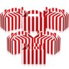 Skyygemm 24 Pcs Carnival Treat Boxes Circus Gable Gift Boxes Red White Striped Paper Favors Box Snack Goodie Boxes for Birthday Christmas Carnival Theme Party Decorations, 6 x 3.5 x 3.5 Inch